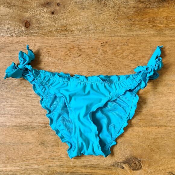 Victoria's Secret The Ruffle Itsy Solid Blue XS - Picture 1 of 8